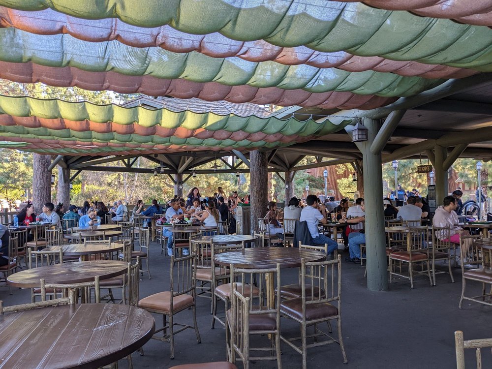 Outdoor patio eating area Yelp