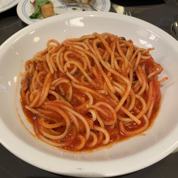 Mark's Off Madison - Spaghetti A.O.P. (Alio, Olio, Pomodoro) - Breakfast & Brunch Near Me - New York, New York Mark's Off Madison - Spaghetti A.O.P. (Alio, Olio, Pomodoro) - Breakfast & Brunch Near Me - New York, New York