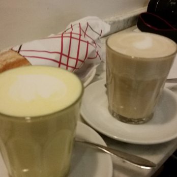 Panini Durini - Cappuccino served in clear glass cups. Miss Manners would be crying. - Salad Near Me - Milan, Michigan Panini Durini - Cappuccino served in clear glass cups. Miss Manners would be crying. - Salad Near Me - Milan, Michigan
