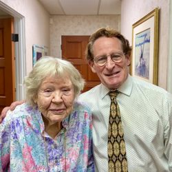 Mark Reed, DPM DABFAS - Dr. Mark Reed with his patient celebrating the her 104th birthday.