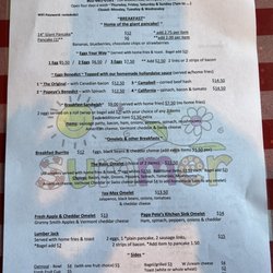 Papa Pete's - Menu