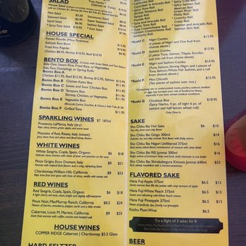 Sunflower Cafe - Menu - Sushi Bars Near Me - Valrico, Florida