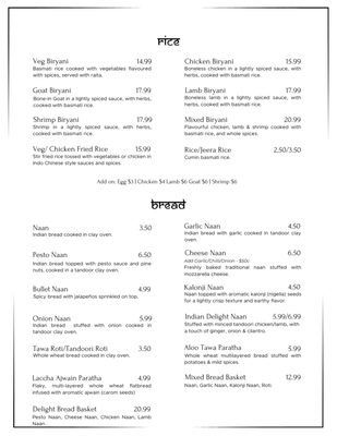 Menu photo 2 Indian Delight Hattiesburg, MS