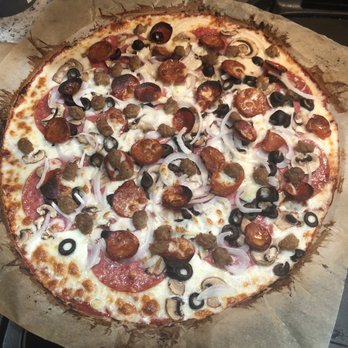 Donatello's Take & Bake Pizza - Splat combo. AMAZING! - Pizza Near Me - Modesto, California Donatello's Take & Bake Pizza - Splat combo. AMAZING! - Pizza Near Me - Modesto, California