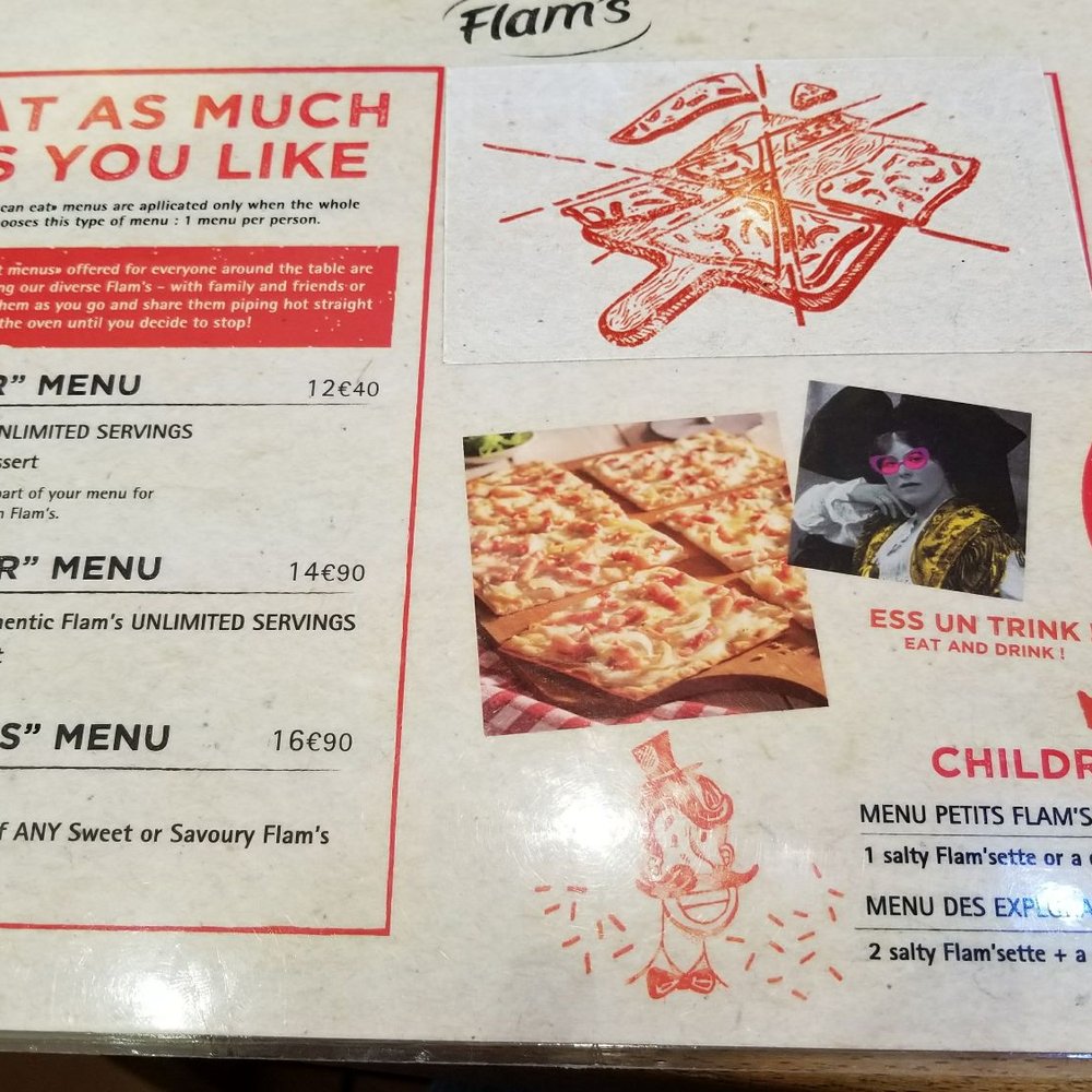 Flam's - English menu - AYCE - Alsatian Near Me - Strasbourg, 67 Flam's - English menu - AYCE - Alsatian Near Me - Strasbourg, 67