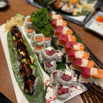 Big Fish Sushi - Black Dragon, Spicy Tuna, Fresh Tuna + Cream Cheese & Osaka Roll - Sushi Bars Near Me - Bothell, Washington