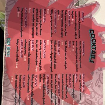 Rosa Mezcal - Drink & Dessert Menu - Sushi Bars Near Me - Norman, Oklahoma Rosa Mezcal - Drink & Dessert Menu - Sushi Bars Near Me - Norman, Oklahoma