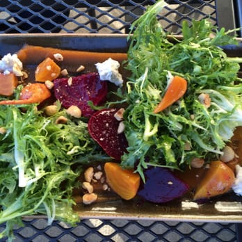 Volario's - Beet salad, goat cheese, hazelnuts, carrot jam - Italian Near Me - Winter Park, Colorado Volario's - Beet salad, goat cheese, hazelnuts, carrot jam - Italian Near Me - Winter Park, Colorado