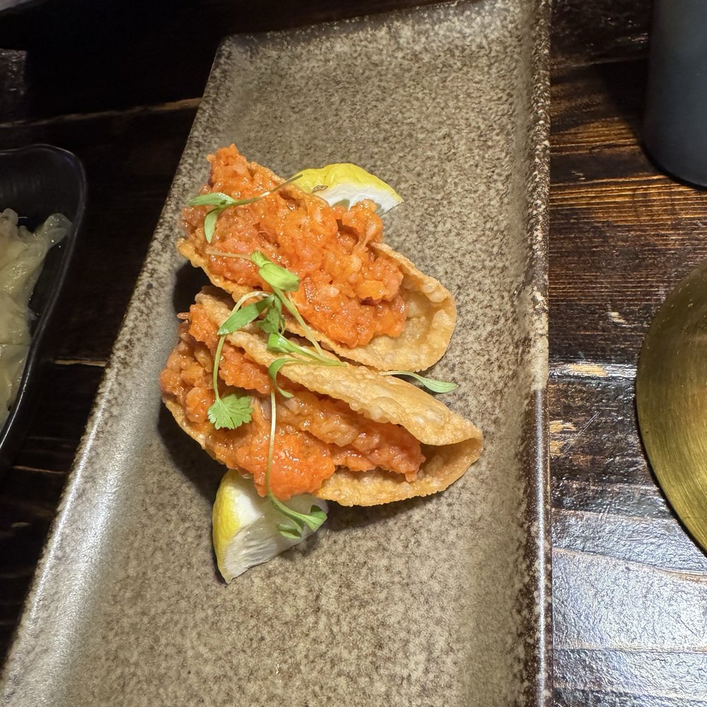 Nara Restaurant & Sake Bar - 2 orders of Salmon Taco - Japanese Near Me - San Francisco, California Nara Restaurant & Sake Bar - 2 orders of Salmon Taco - Japanese Near Me - San Francisco, California