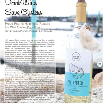 Cape Cod Package Store Fine Wine & Spirits - Cape Cod Package Store is one of the few places in Cape Cod that carry this delicious wine that rebuilds our Oyster reefs here! - Beer, Wine & Spirits Near Me - Centerville, Massachusetts