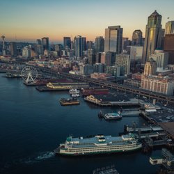 Seattle Visitor Center - Seattle's waterfront and ferry terminal. Photo by Rudy Willingham