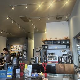 Inside of the coffee shop Inside of the coffee shop