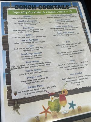 Menu photo 1 Cracked Conch Cafe Marathon, FL