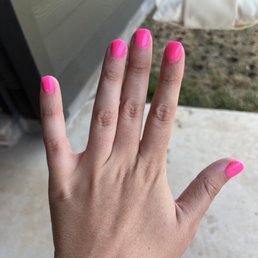 Picked out a deep hot pink color and this is the color I got. Highlighter pink. It's pretty, but not what I asked for. Picked out a deep hot pink color and this is the color I got. Highlighter pink. It's pretty, but not what I asked for.