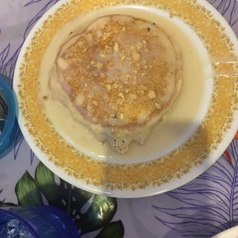 808 Grindz Cafe - Short stack with Mac-mills sauce. - Cafes Near Me - Lahaina, Hawaii