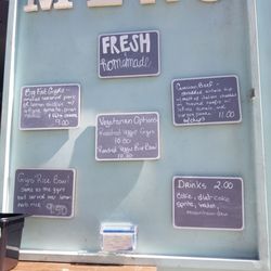The menu! Short and simple