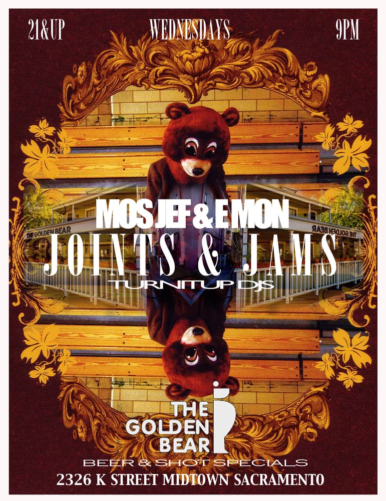 JOINTS & JAMS THE GOLDEN BEAR WEDNESDAY NIGHTS Updated October 2024