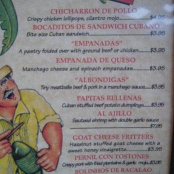 Cuban Pete's - Menu (5/4/11) - Cuban Near Me - Montclair, New Jersey