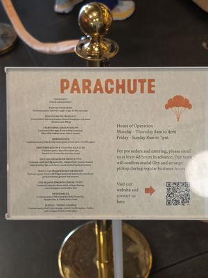 Menu photo 2 Parachute Bakery San Francisco, CA Menu photo 2 Parachute Bakery San Francisco, CA