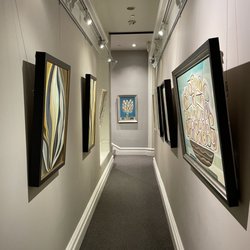The Harris Gallery Art & Wine Collection - Upstairs hallway to bathrooms - more beautiful art