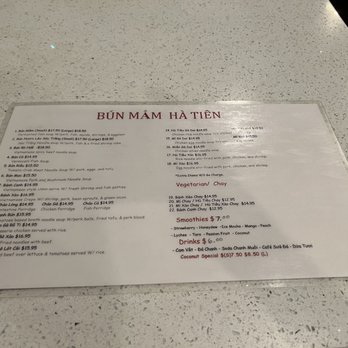 Bun Mam Ha Tien - Menu - Vietnamese Near Me - San Jose, California Bun Mam Ha Tien - Menu - Vietnamese Near Me - San Jose, California