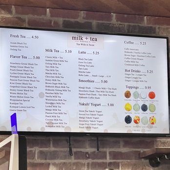Milk+Tea - Menu 5/30/23 - Coffee & Tea Near Me - Round Rock, Texas