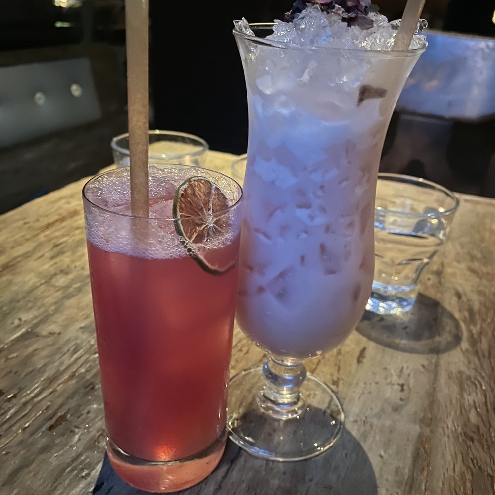 El Diablo (left) and Rose Water Julep (right) El Diablo (left) and Rose Water Julep (right)