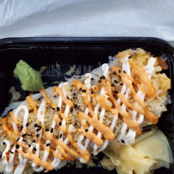 Fancy Sushi - Crunch roll: fried tempura, imitation crab meat and cucumber - Sushi Bars Near Me - Fernandina Beach, Florida