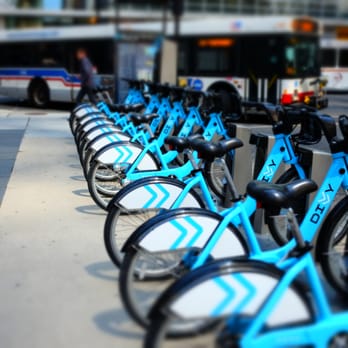 Divvy - Divvy station in front of the MCA - Bike Rentals Near Me