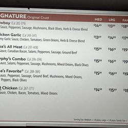 Papa Murphy's - Menu items