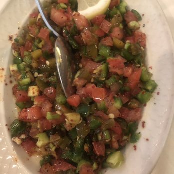 Carousel Restaurant - My fave jalapeño salad I clean the plate - Middle Eastern Near Me - Glendale, California