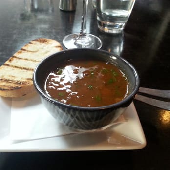 Saluté Tapas Restaurant & Bar - Hariri soup (lamb, lentil, chicken pea in Moroccan spice), $8 - New Zealand Near Me - Greytown, WGN Saluté Tapas Restaurant & Bar - Hariri soup (lamb, lentil, chicken pea in Moroccan spice), $8 - New Zealand Near Me - Greytown, WGN