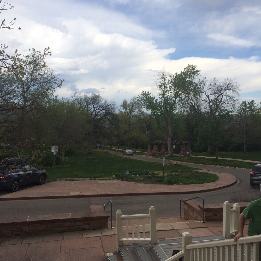 Chautauqua Dining Hall - View from our patio table - American Near Me - Boulder, Colorado