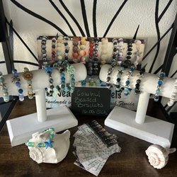 Coastal Pilates - Shop Small Business Jeannie's Jewels Coastal Bracelets Display