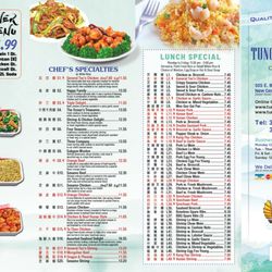 Tung Hsing House - Menu