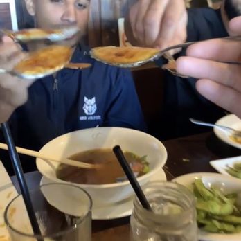 Old Saigon Cafe - Complimentary Creme Brûlée Spoons - Vietnamese Near Me - Houston, Texas