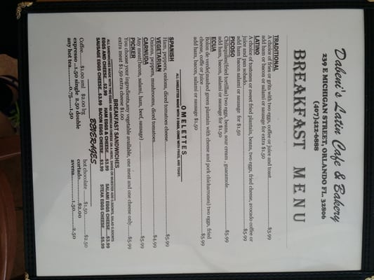 Menu photo 4 Dabeni's Latin Restaurant & Bakery Orlando, FL