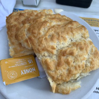 Ann Sather Restaurant - 2 Hot Biscuits with Honey - Scandinavian Near Me - Chicago, Illinois Ann Sather Restaurant - 2 Hot Biscuits with Honey - Scandinavian Near Me - Chicago, Illinois