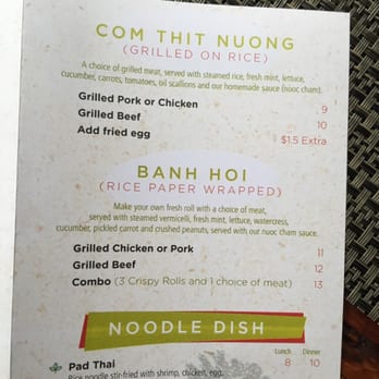Noodle Barn - Grilled meat on rice and Banh Hoi (rice paper wrapped fresh spring rolls - not fried). They will make tofu spring rolls too. - Noodles Near Me - Jamaica Plain, Massachusetts