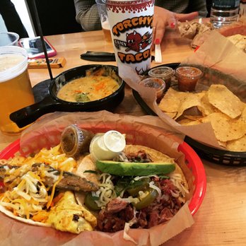 Torchy's Tacos - "Damn Good Tacos." I Agree. The Dirty Sanchez and Crossroads (Brisket!) Tacos, Queso, Revolver Blood and Honey. #texmex - Tex-Mex Near Me - Dallas, Texas Torchy's Tacos - "Damn Good Tacos." I Agree. The Dirty Sanchez and Crossroads (Brisket!) Tacos, Queso, Revolver Blood and Honey. #texmex - Tex-Mex Near Me - Dallas, Texas
