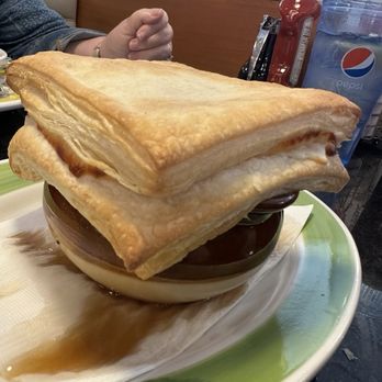 Broadway Diner - French onion soup as delivered to table. - Diners Near Me - Bayonne, New Jersey Broadway Diner - French onion soup as delivered to table. - Diners Near Me - Bayonne, New Jersey