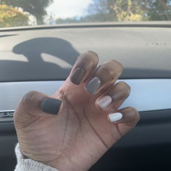 Mirage Nails - The matte coat didn't cover my entire index finger and there is a good sized bubble on the side, but overall was happy with the outcome. - Nail Salons Near Me - Pleasant Hill, California