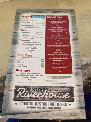 Menu photo 7 Zachry's Riverhouse Jekyll Island, GA Menu photo 7 Zachry's Riverhouse Jekyll Island, GA