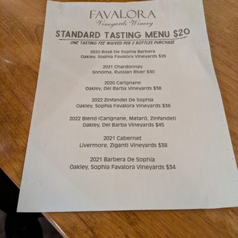 Favalora Vineyards Winery - Wine tasting - Wineries Near Me - Livermore, California