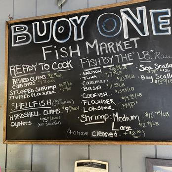 Buoy One - Riverhead - Menu and market board - Seafood Near Me - Riverhead, New York