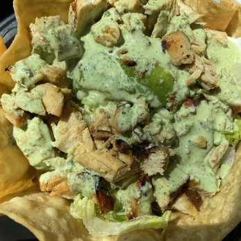 El Pollo Loco - Double Chicken Tostada Salad - Mexican Near Me - Thousand Oaks, California