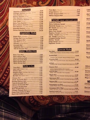 Menu photo 2 Fuji Sushi North Battleford, SK Menu photo 2 Fuji Sushi North Battleford, SK