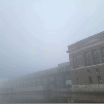 Pitango Bakery Cafe - View on a foggy morning - Cafes Near Me - Baltimore, Maryland