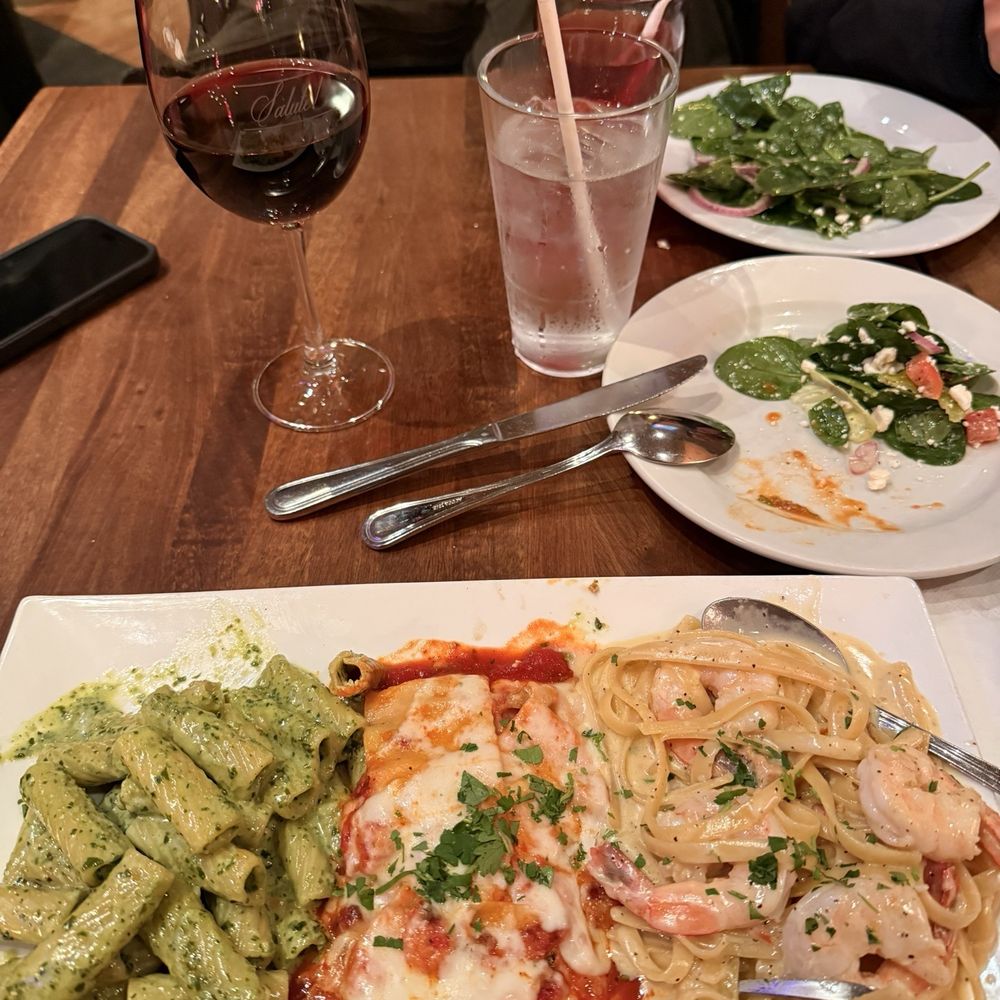 Tomatina - Pasta trio was very nice but my rigatoni a little cold compared to the rest. - Italian Near Me - Alameda, California Tomatina - Pasta trio was very nice but my rigatoni a little cold compared to the rest. - Italian Near Me - Alameda, California