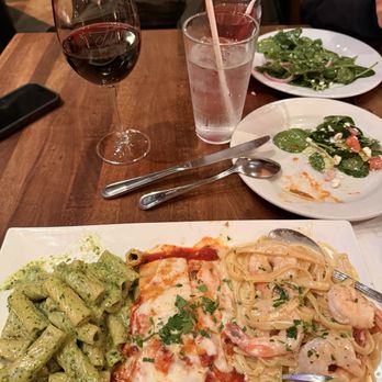 Tomatina - Pasta trio was very nice but my rigatoni a little cold compared to the rest. - Italian Near Me - Alameda, California Tomatina - Pasta trio was very nice but my rigatoni a little cold compared to the rest. - Italian Near Me - Alameda, California